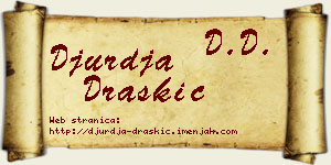 Đurđa Draškić vizit kartica